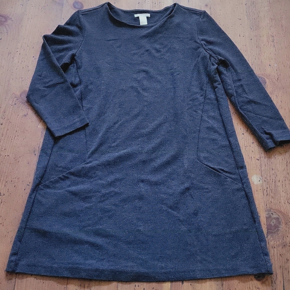 H&M Basic Long Sleeve Midi Dress